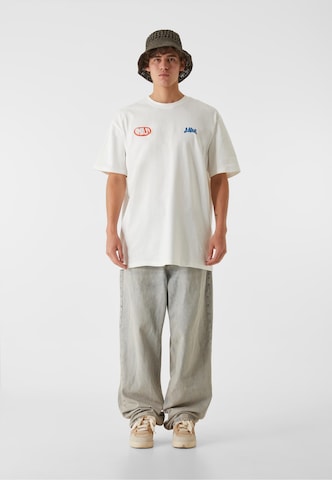 Lost Youth Shirt 'Lime Fizz' in Weiß