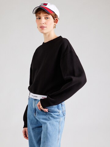 Tommy Jeans Mikina – černá: přední strana