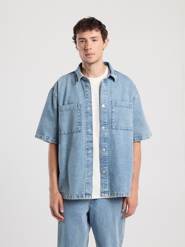Fit confort Chemise America Today en bleu : devant