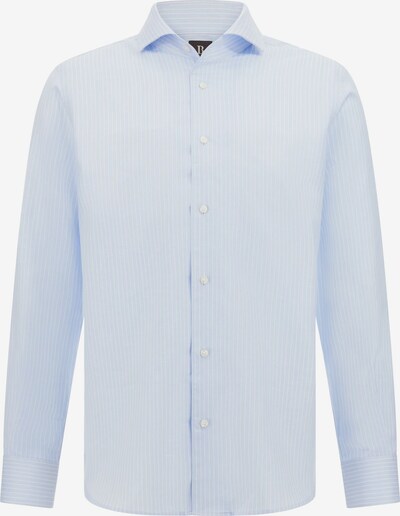 Marškiniai iš Boggi Milano, spalva – šviesiai mėlyna / balta, Prekių apžvalga