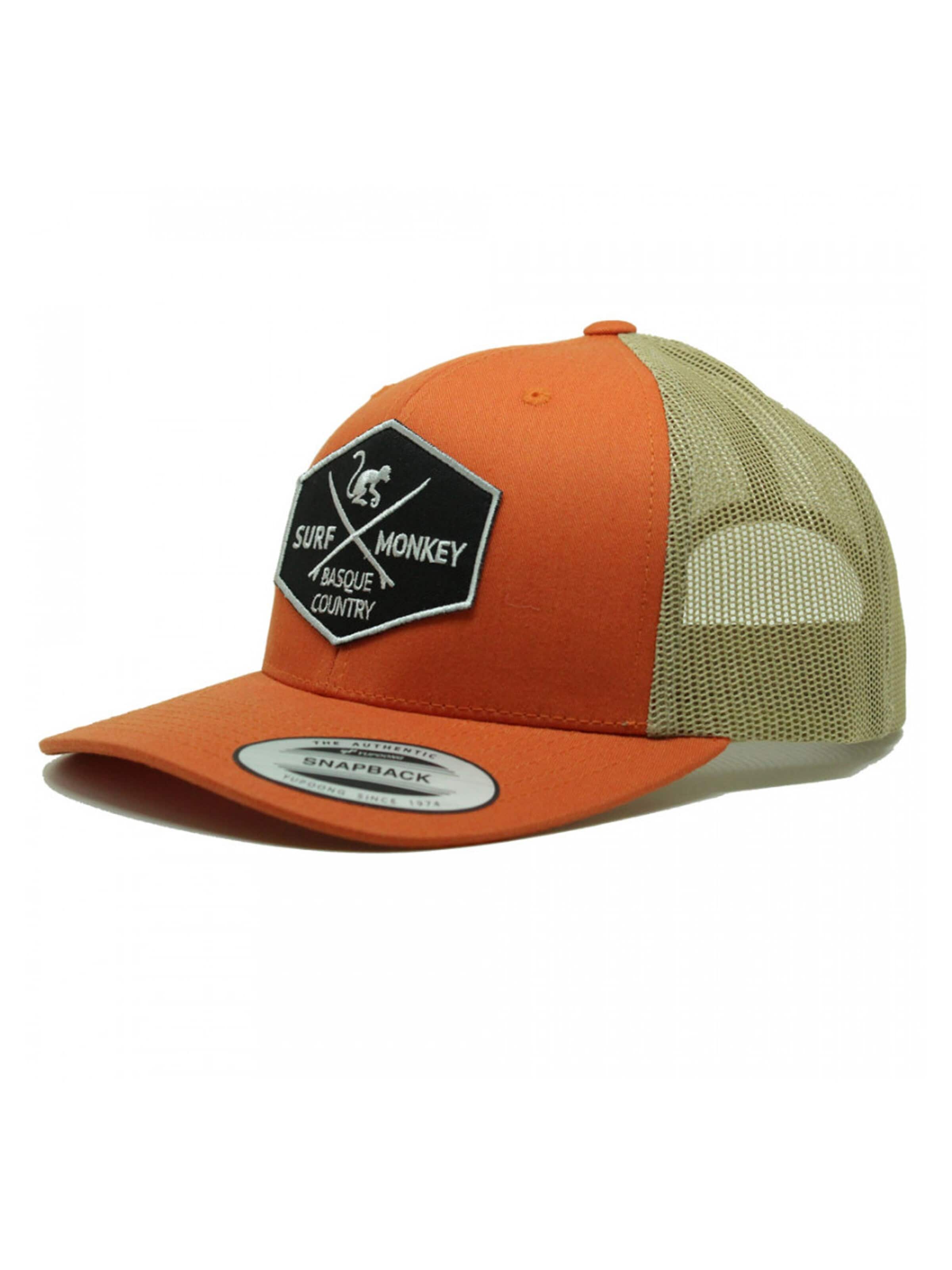 Surf Monkey - Gorra deportiva en naranja: frente