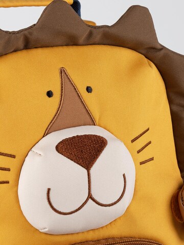 SIGIKID Backpack 'Kindergarten Rucksack fröhliches Tiergesicht, 5,2 Liter' in Yellow