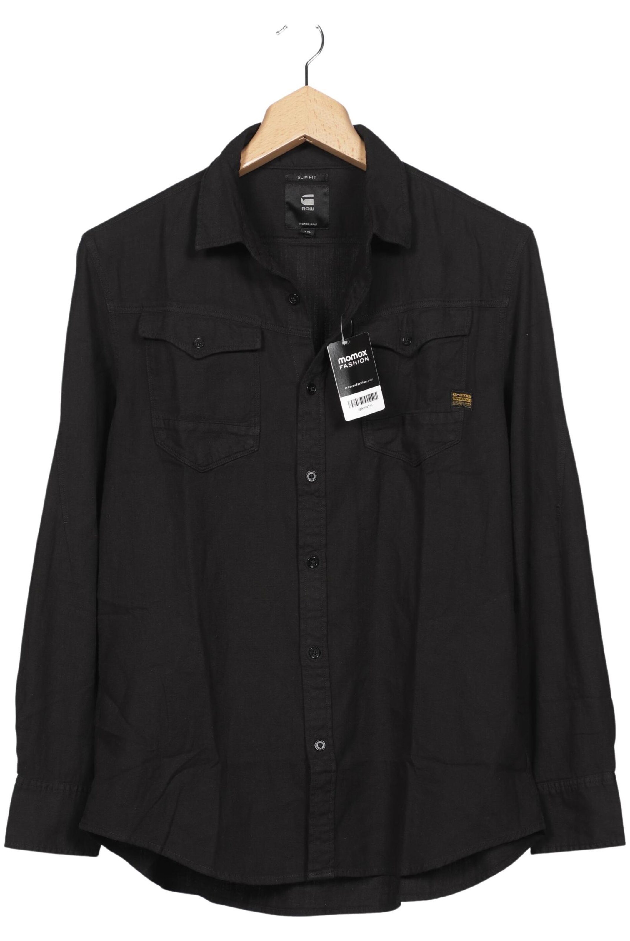 G-STAR Button Up Shirt in XXL in Black: front