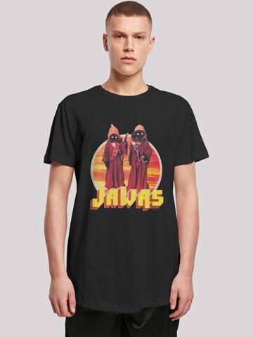 F4NT4STIC Shirt 'Star Wars A New Hope Jawas' in Black: front
