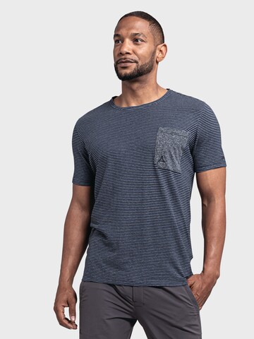 T-Shirt fonctionnel 'Bari' Schöffel en bleu : devant
