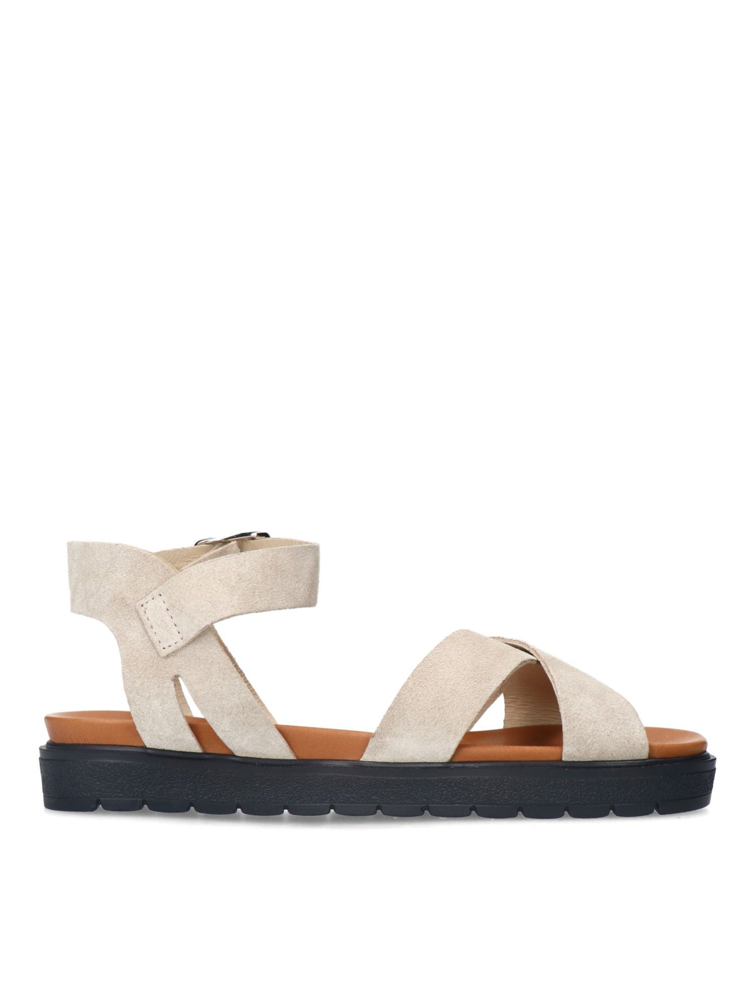 MANFIELD Sandaal in Beige