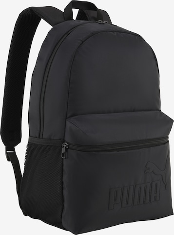 PUMA Reppu 'Phase' värissä musta: etupuoli