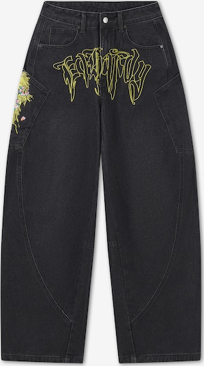 Ed Hardy Traperice 'Gothic Skull' veličine 24 u azur / žuta / rosé / crni traper, Pregled proizvoda