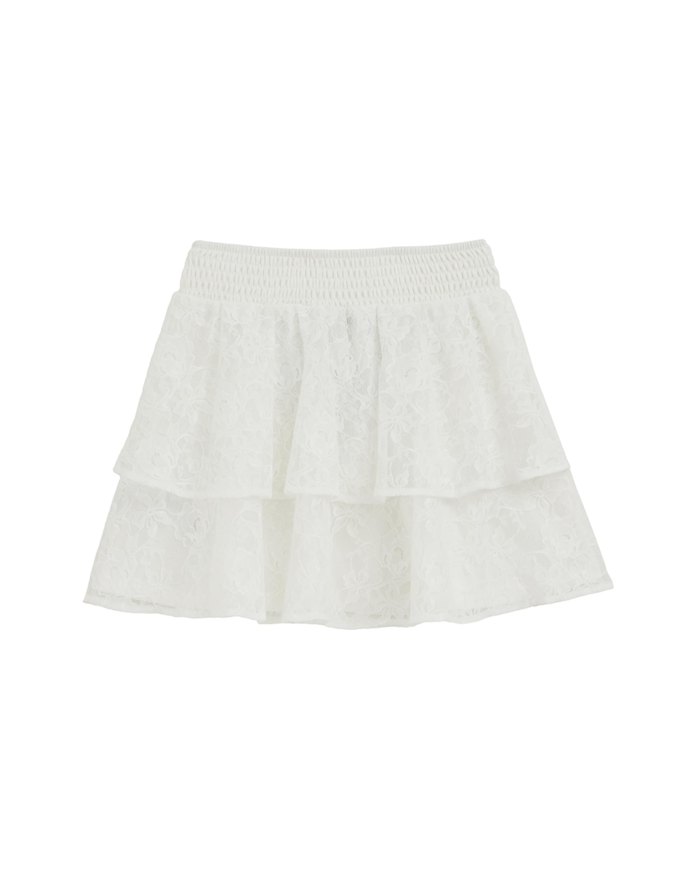 WE Fashion Юбка в Белый: спереди