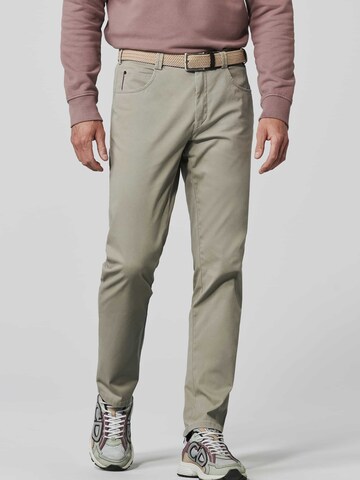 Regular Pantalon chino MEYER en beige : devant