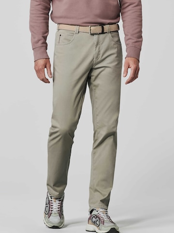 MEYER Regular Chino Pants in Beige: front