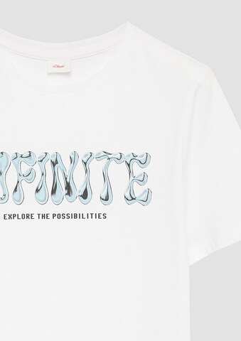 T-Shirt s.Oliver en blanc