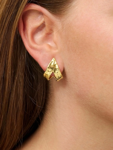 Boucles d'oreilles 'Big Breakup' Jane Kønig en or : devant