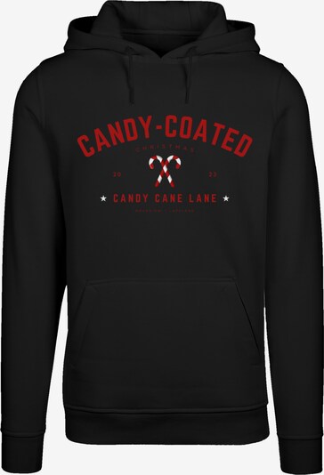 F4NT4STIC Sweatshirt 'Weihnachten Candy Coated Christmas' in rot / schwarz / weiß, Produktansicht