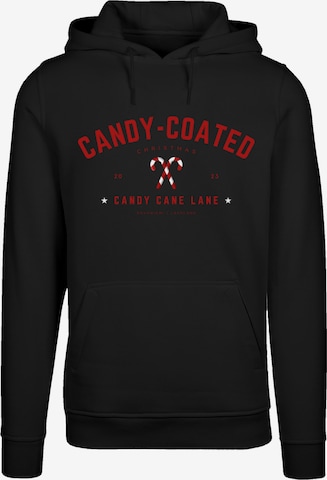 Sweat-shirt 'Weihnachten Candy Coated Christmas' F4NT4STIC en noir : devant