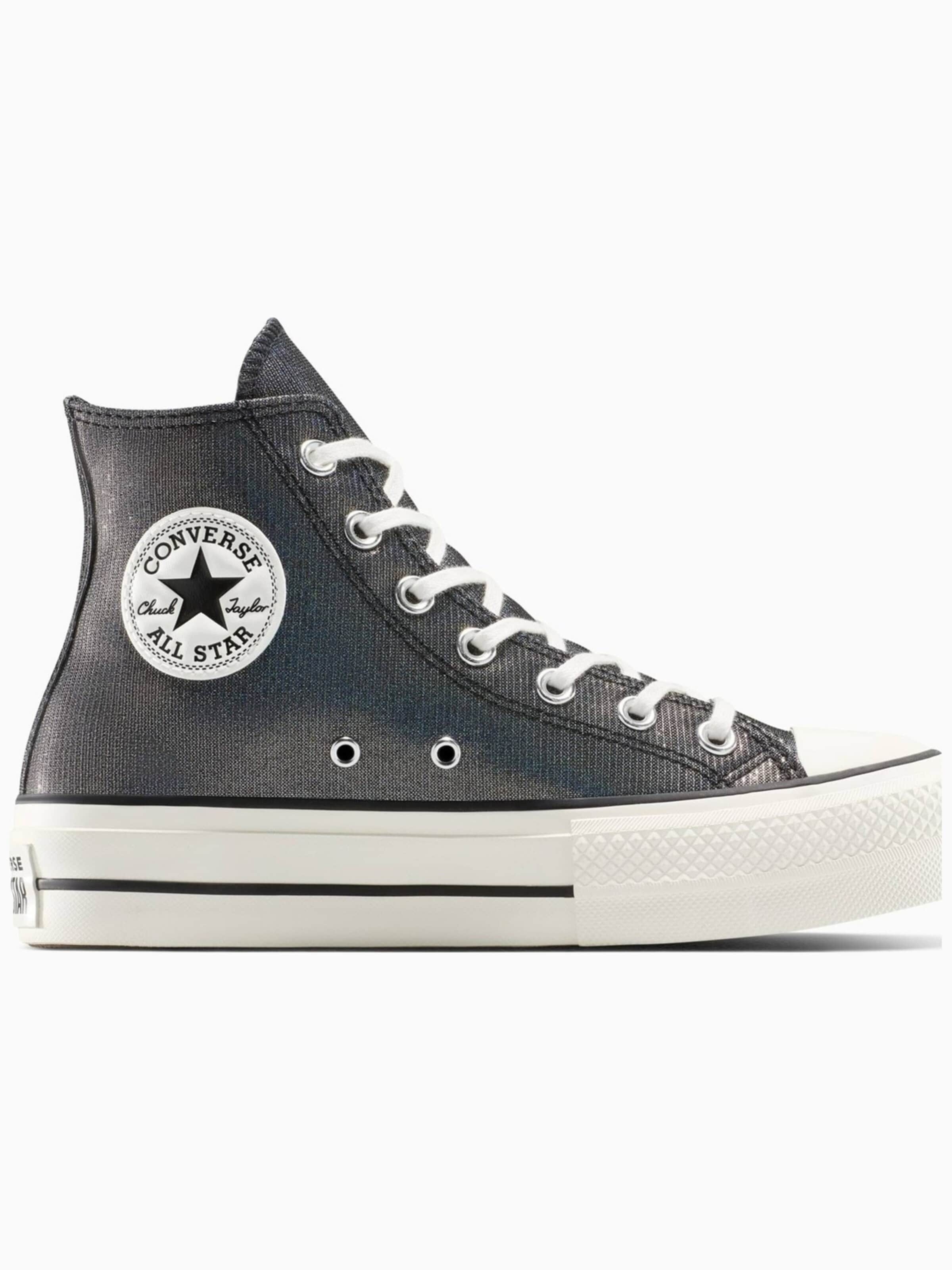 Sneaker alta 'Converse Chuck Taylor All Star Lift Platform Sparkle' di CONVERSE in grigio