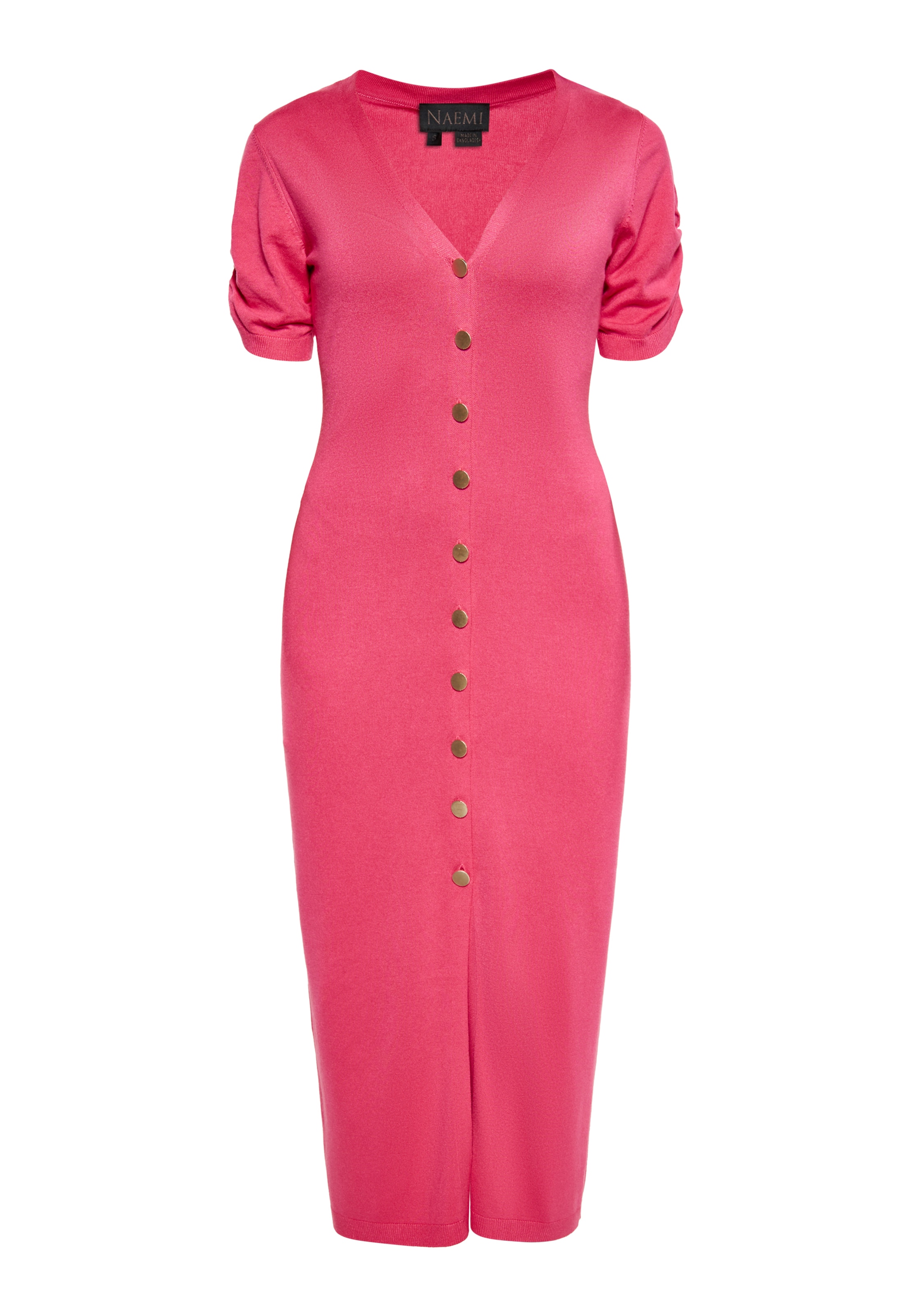 NAEMIPletena haljina - roza boja: prednji dio
