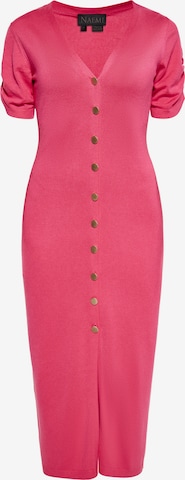 NAEMI Neulemekko värissä vaaleanpunainen: etupuoli