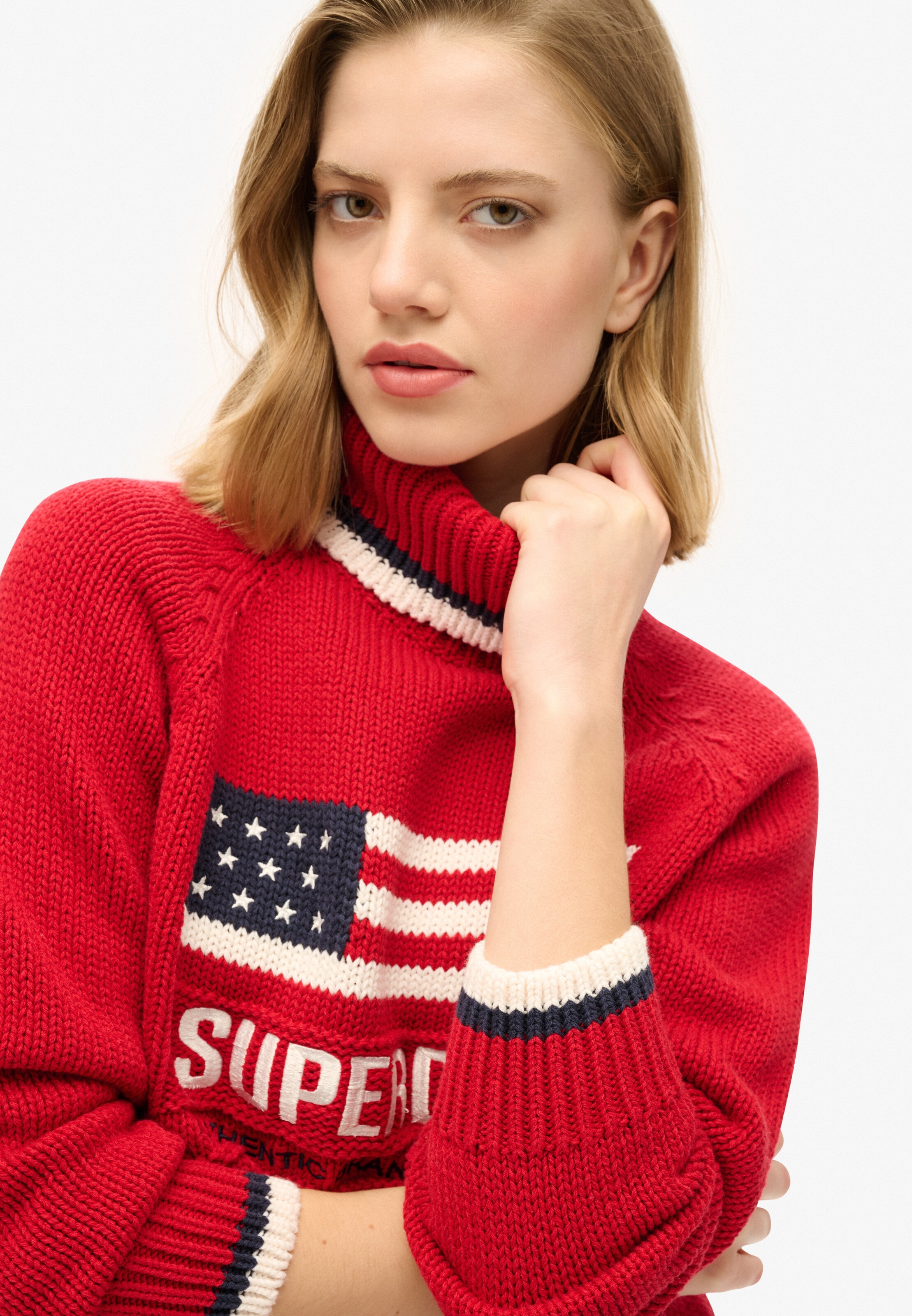 Pull-over 'Americana' Superdry en rouge