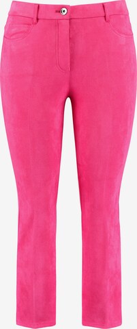 SAMOON Slimfit Hose in Pink: predná strana