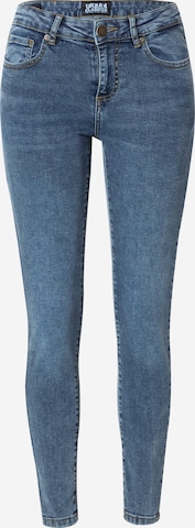 Urban Classics Skinny Jeans in Blue: front