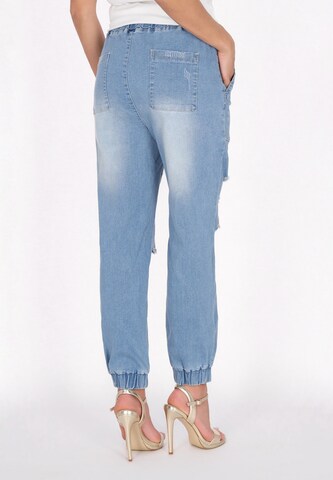 faina - Tapered Vaquero 'Fashion Look' en azul