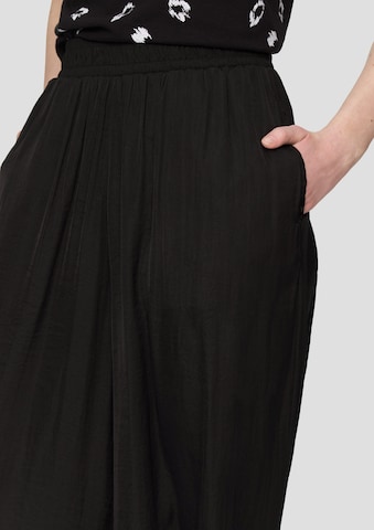 QS Wide leg Broek in Zwart