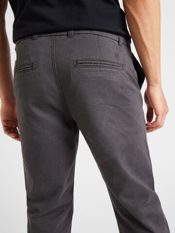 KnowledgeCotton Apparel - Regular Calças chino 'Chuk' em cinzento