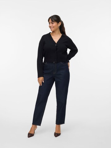 VERO MODA Knit cardigan 'Gold' in Black