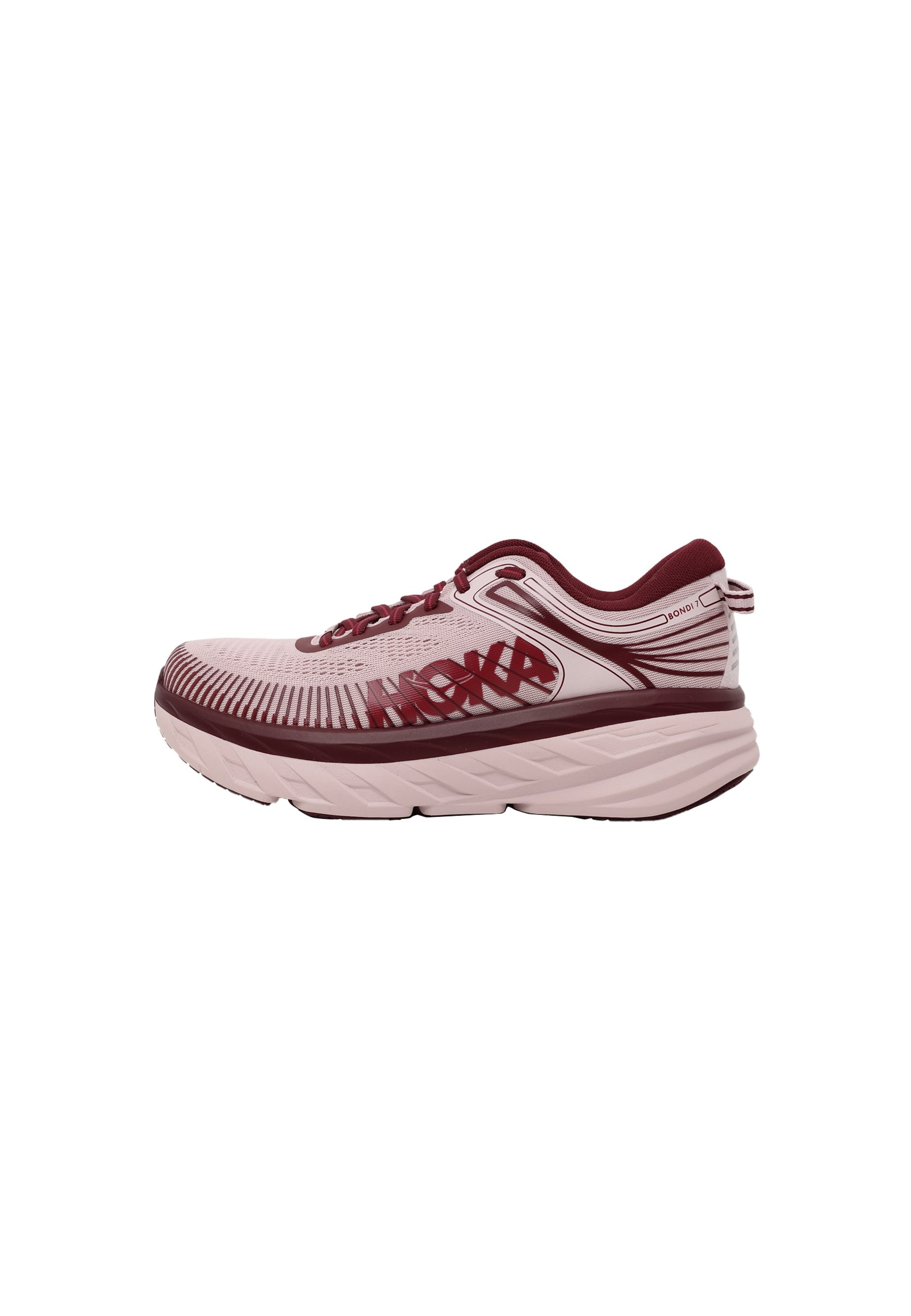 HOKA - Zapatillas de running 'BONDI 7' en rosa: frente