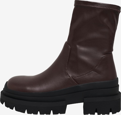 ONLY Bottines 'Beatrix' en brun foncé, Vue avec produit