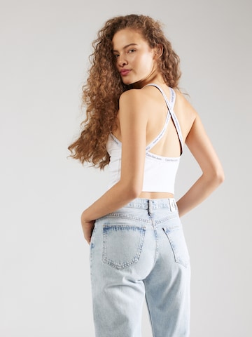 Calvin Klein Jeans regular Τοπ σε λευκό