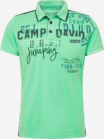 CAMP DAVID Shirt in Green: front