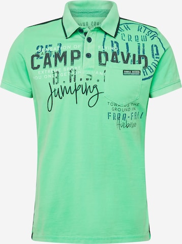 CAMP DAVID Majica | zelena barva: sprednja stran