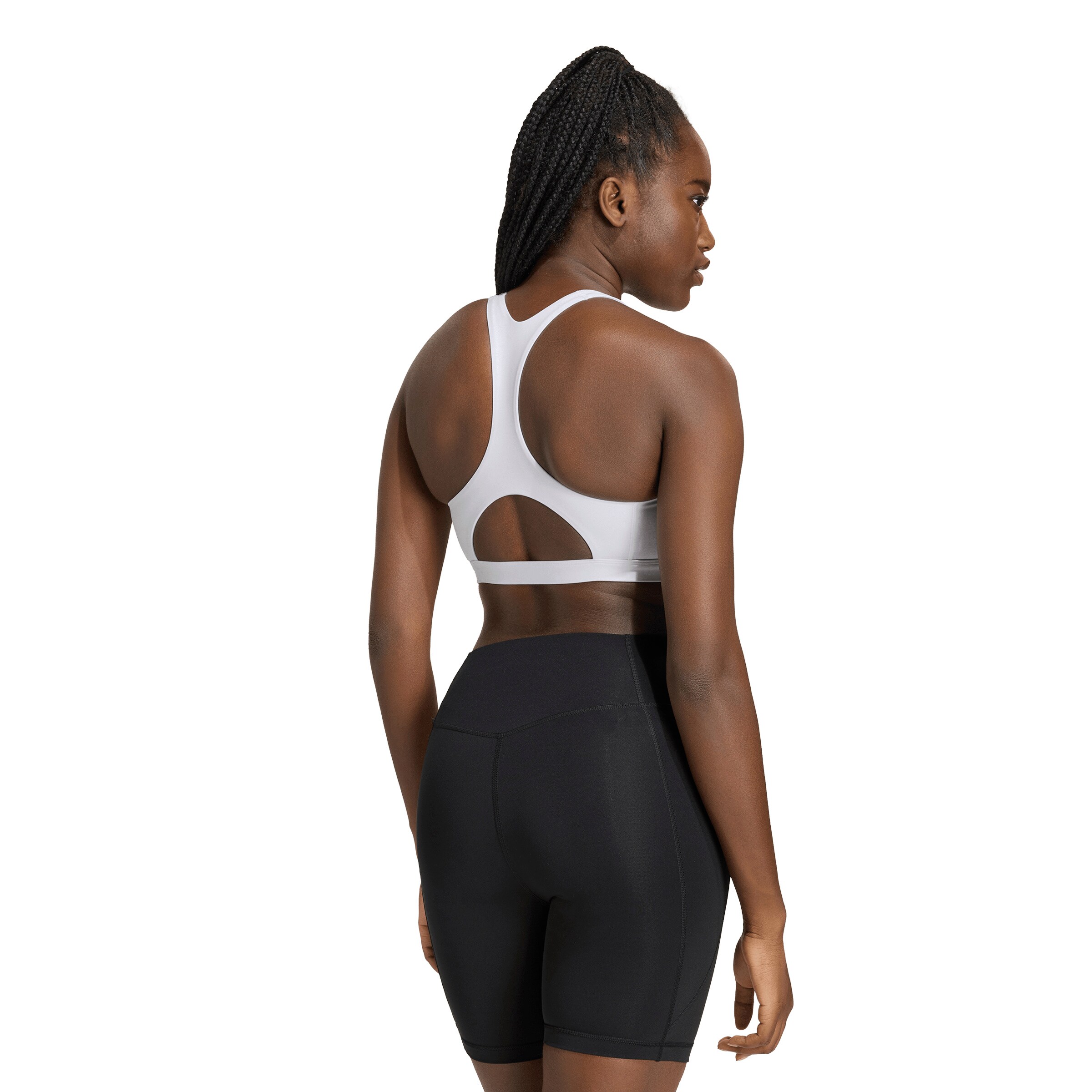 ADIDAS PERFORMANCE Korzetová Sportovní podprsenka 'Optime Essentials' – fialová