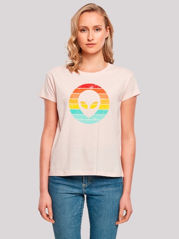 F4NT4STIC Shirt 'Alien Sonnenuntergang' in Pink: front