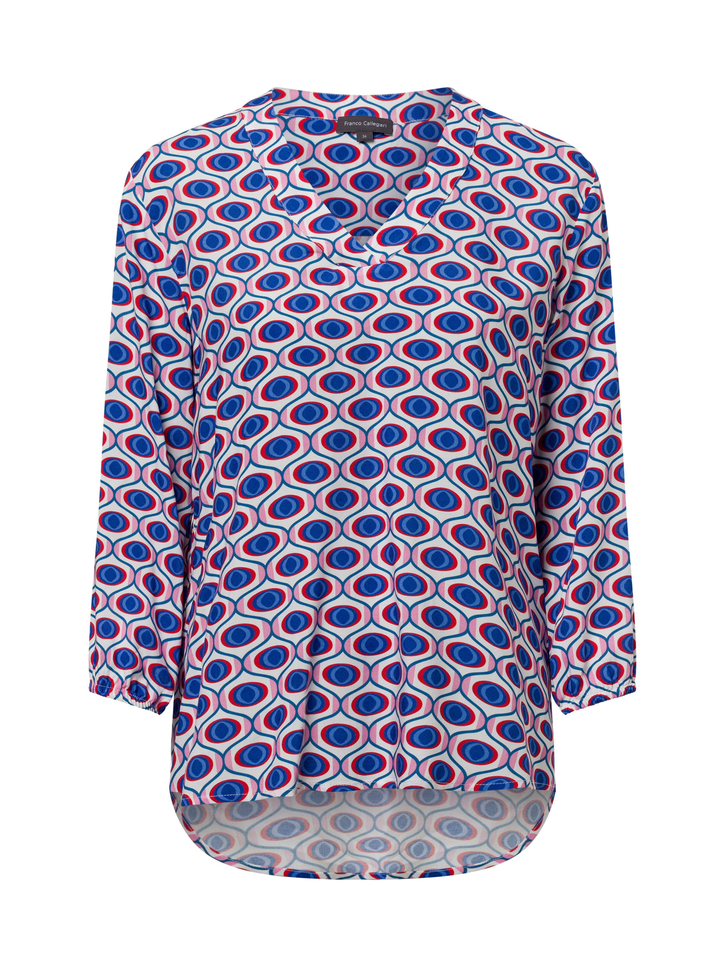 Franco Callegari Bluse ' Lola ' in Blau: Vorderseite