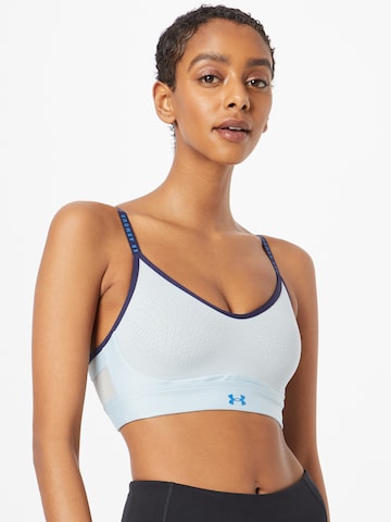 Low support Reggiseno sportivo di UNDER ARMOUR in blu: frontale