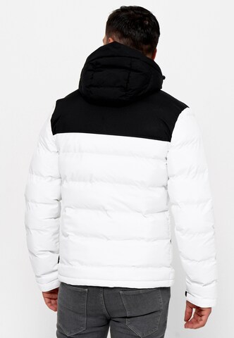 INDICODE JEANS Between-season jacket 'Eberhardy' in White