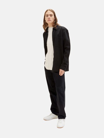 TOM TAILOR DENIM Loose fit Chino trousers in Black