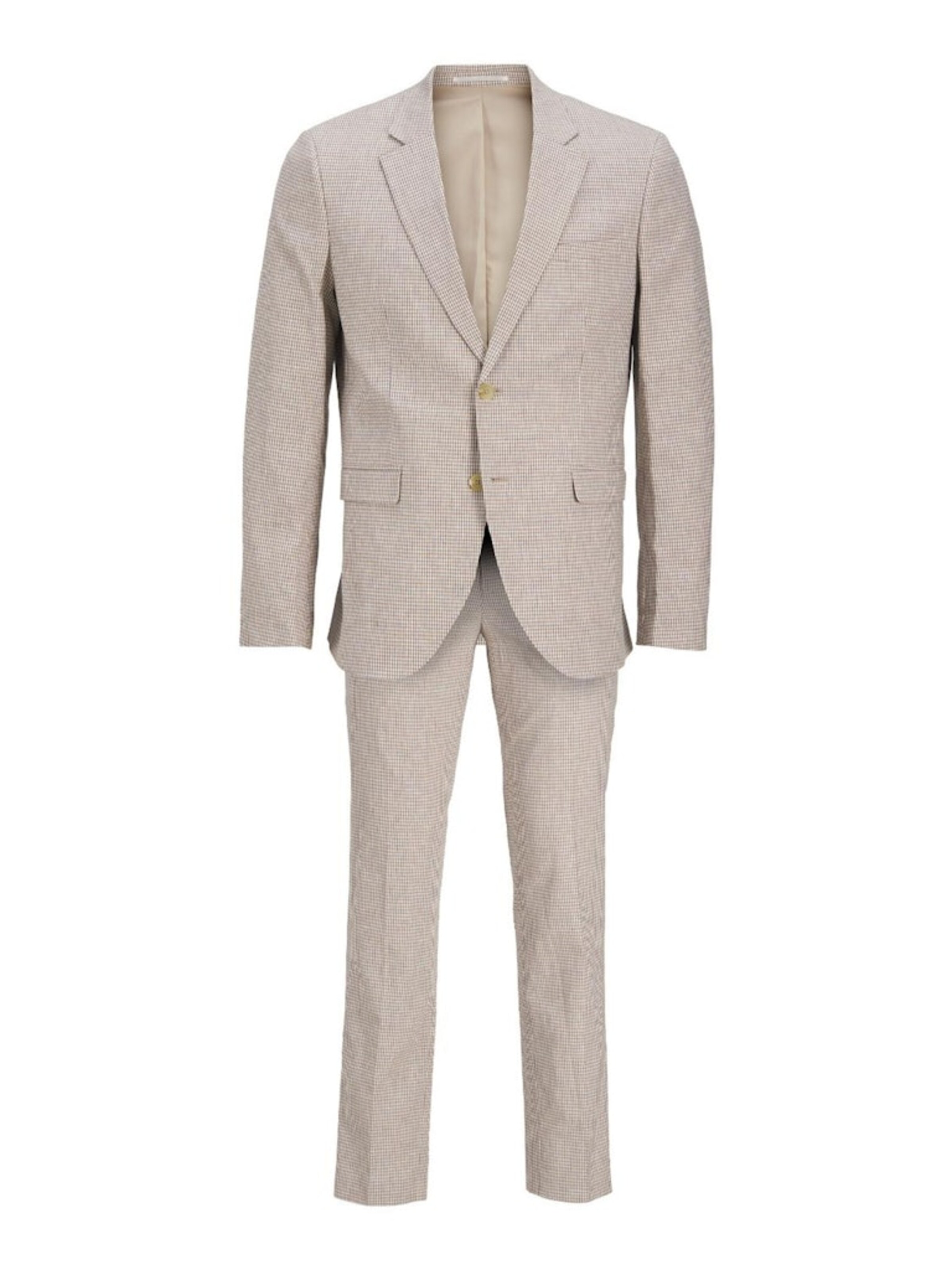 Jack & Jones Premium Suit 'JPRRiviera' in Beige: front