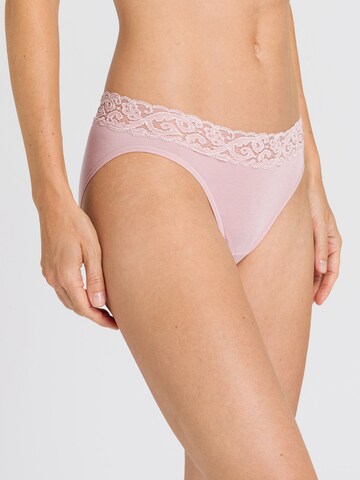 Hanro Mini Slip ' Moments ' in Pink: Vorderseite