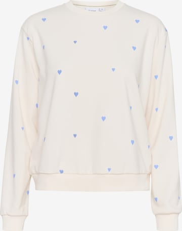 SAINT TROPEZ Sweatshirt 'Dagna' in Weiß: Vorderseite