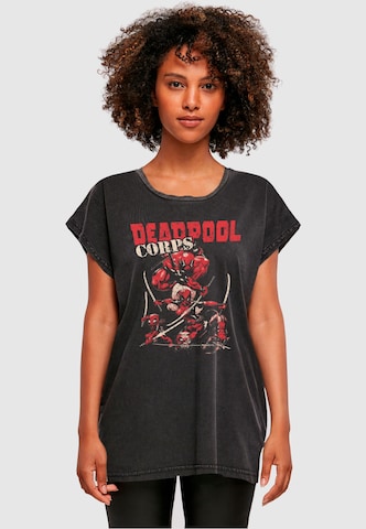 ABSOLUTE CULT T-Shirt 'Deadpool - Family Corps' in Schwarz: Vorderseite