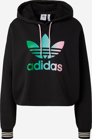 ADIDAS ORIGINALS Sweatshirt 'Adicolor 70S ' in Turquoise / Pink / Black / White, Item view