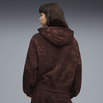 PUMA Sweatjacke in Braun