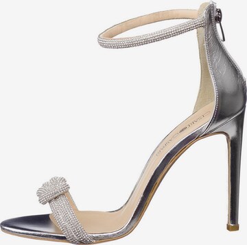 CESARE GASPARI High-Heel-Sandalette Gem encrusted high heels in Grau: predná strana