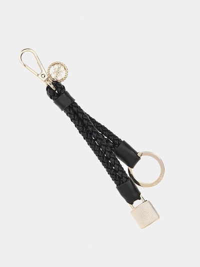 GUESS Schlüsselanhänger in gold / schwarz, Produktansicht