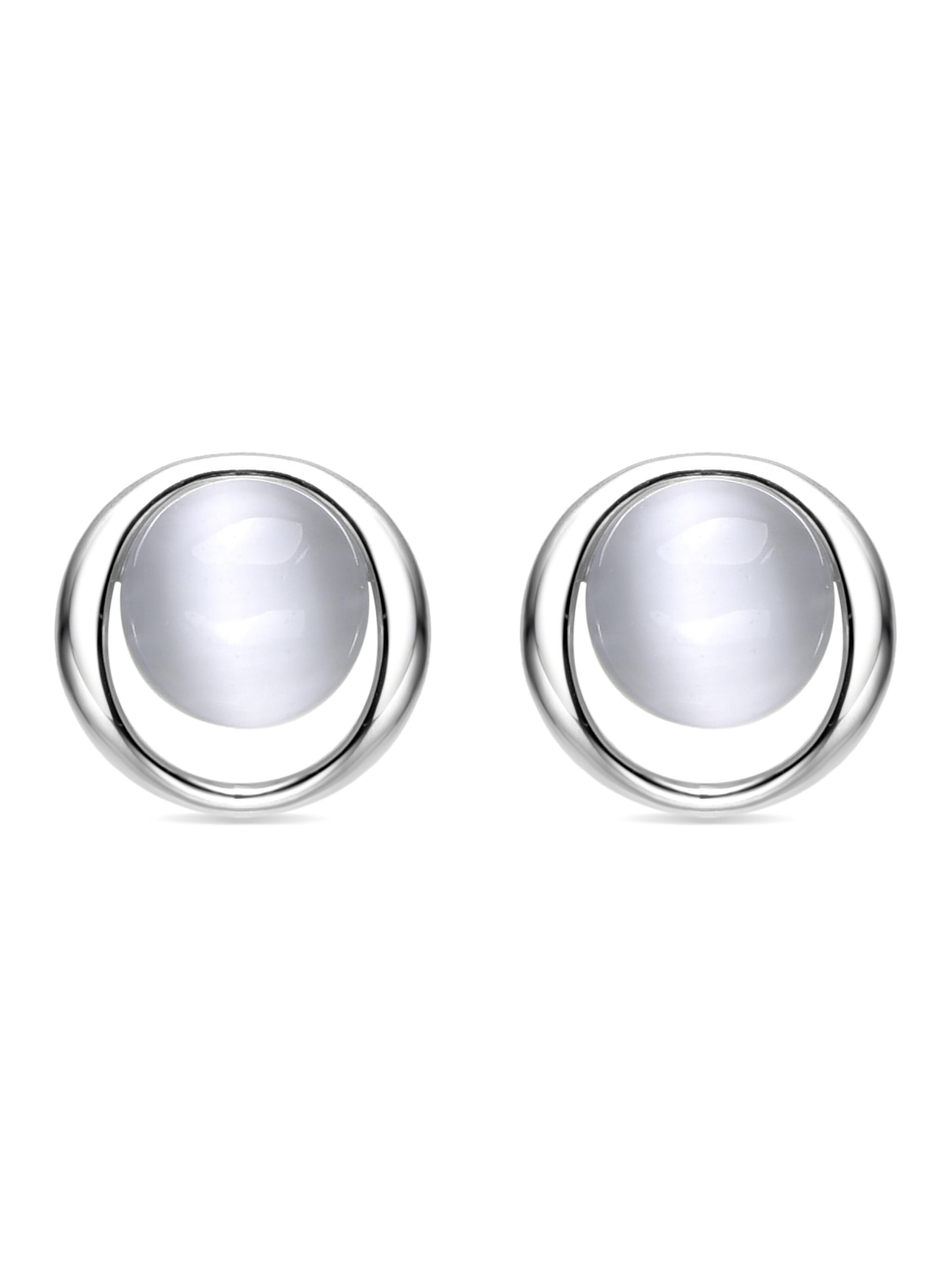 Boucles d'oreilles 'Jesoa' Luxenter en argent : devant