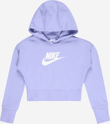 Nike Sportswear Majica | vijolična barva: sprednja stran